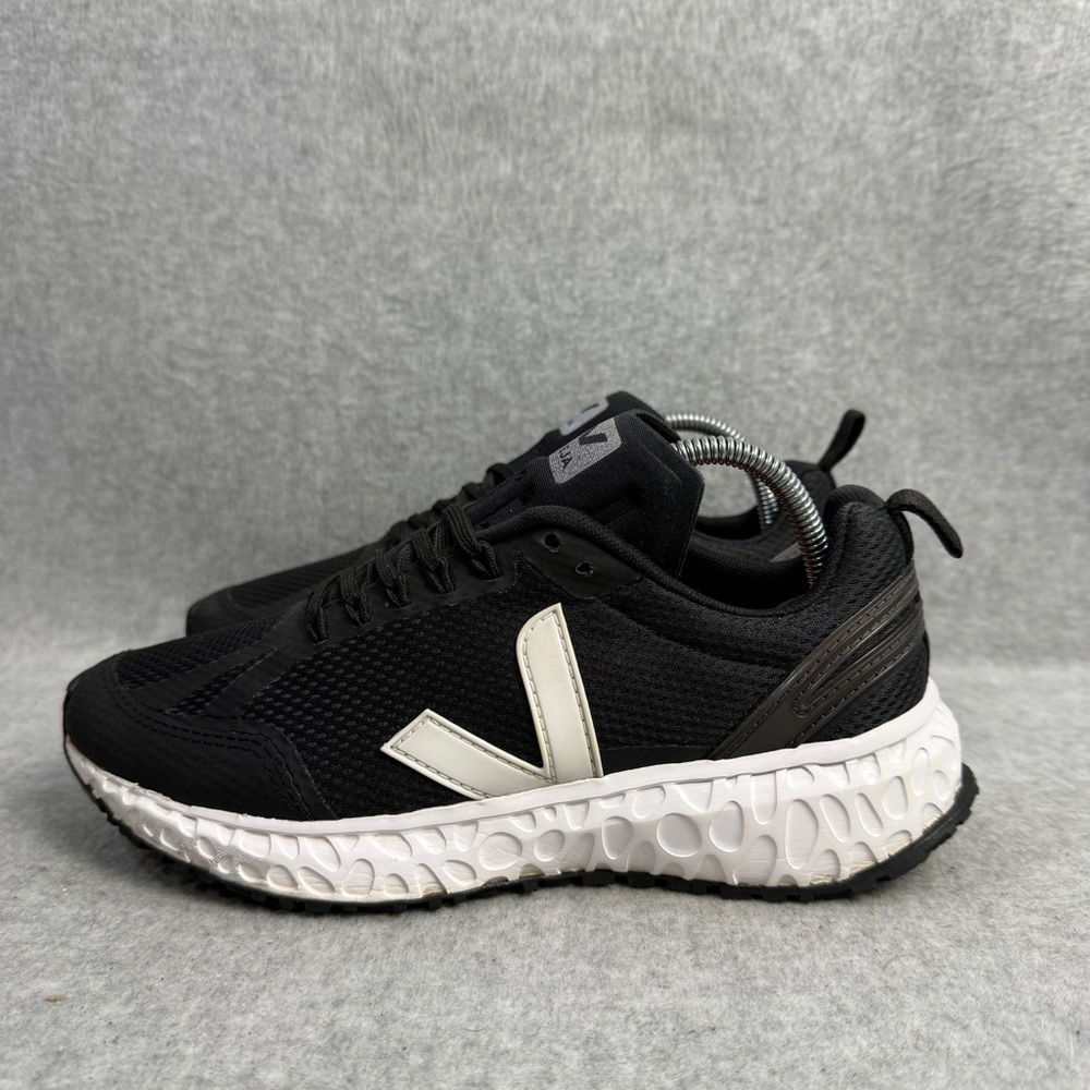 Veja Black and White Athletic Shoes